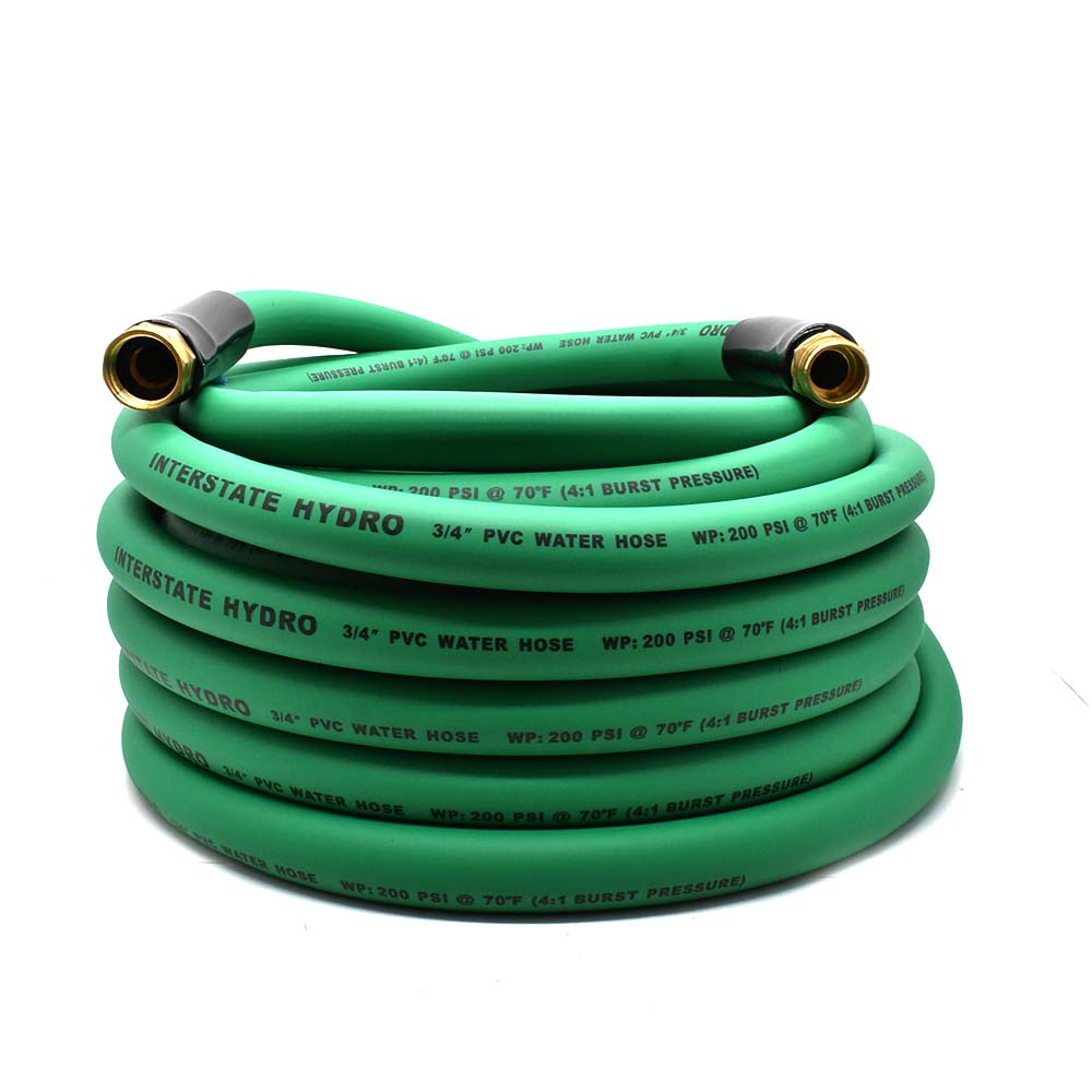 3/4" x 50 ft Green PVC Water Hose 