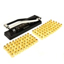 Heavy Duty Bench Crimping Tool - 5 Dies 
0.718" ID x 1.0" Ferrules (50Pk) 0.656" ID x 1.0" Ferrules (50Pk)