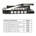 Heavy Duty Bench Crimping Tool - 5 Dies 
0.718" ID x 1.0" Ferrules (50Pk) 0.656" ID x 1.0" Ferrules (50Pk)