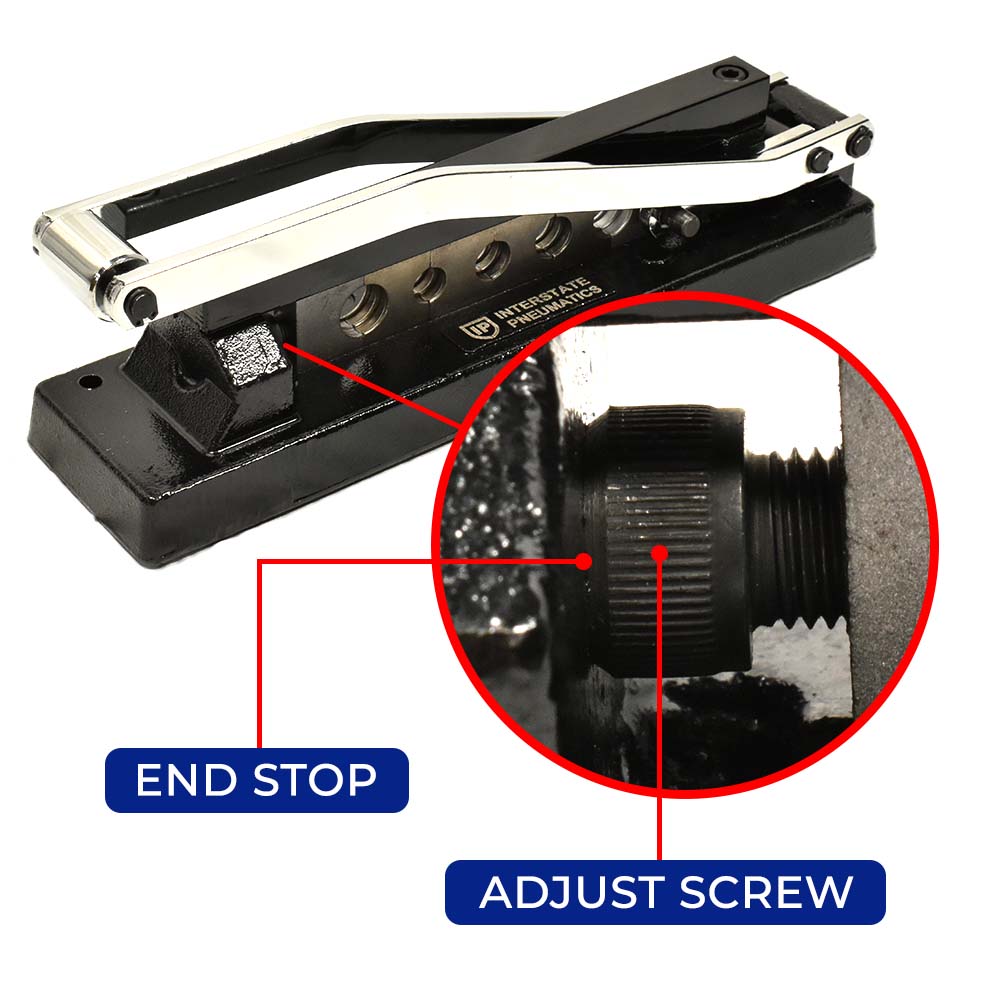 Heavy Duty Bench Crimping Tool - 5 Dies 
0.625" ID x 1.0" Ferrules (50pk)    0.656" ID x 1.0" Ferrules  (50pk)