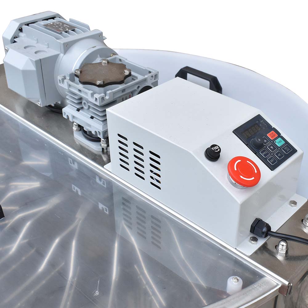 12 Frame Beekeeping 304 Stainless Steel Drum Honey Motorized Extractor With Stand - Electric 110V