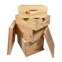 Beekeeping Double Deep Box Beehive Kit includes Frames, Foundations, Metal Queen Excluder, Brood Box, Super Box, Inner Cover, Top and Bottom - GL4STACK
