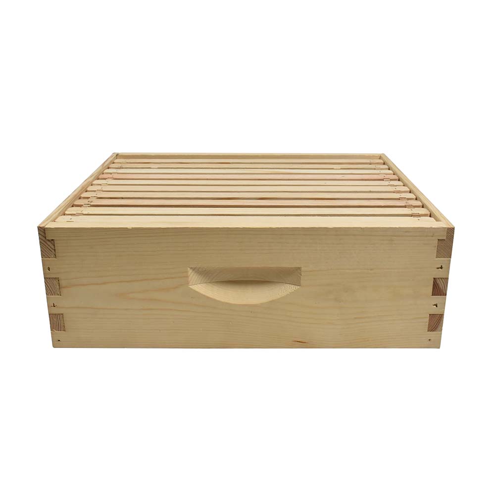 Beekeeping Beehive Kit includes 2 Frame Manual Honey Extractor, Metal Queen Excluder, Frames, Foundations, Super Box & Spacer