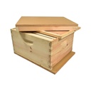  Beekeeping Single Deep Beehive Kit includes 2 Frame Manual Honey Extractor, Frames, Foundations, Brood Box, Spacer, Inner Cover, Top and Bottom 