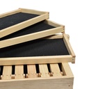 Beekeeping Beehive Kit includes 2 Frame Manual Honey Extractor, Frames, Foundations, Super Box, Uncapping Knife, Spacer, Brush, Frame Remover, Wood Handle Scraper, Decapping Roller, Stainless Steel Lifter / J-Hook Tool & Smoker
