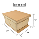 Beekeeping Complete 4 Tier Beehive Kit includes 2 Frame Electric Honey Extractor, Frames, Foundations, Brood Box, Super Box, Inner Cover, Entrance Reducer, Top and Bottom