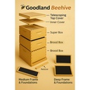 3 Tier Bee Hive Kit With 2 Deep Brood Boxes 1 Super Box and Goodland Bee Supply Two Frame Honey Extractor