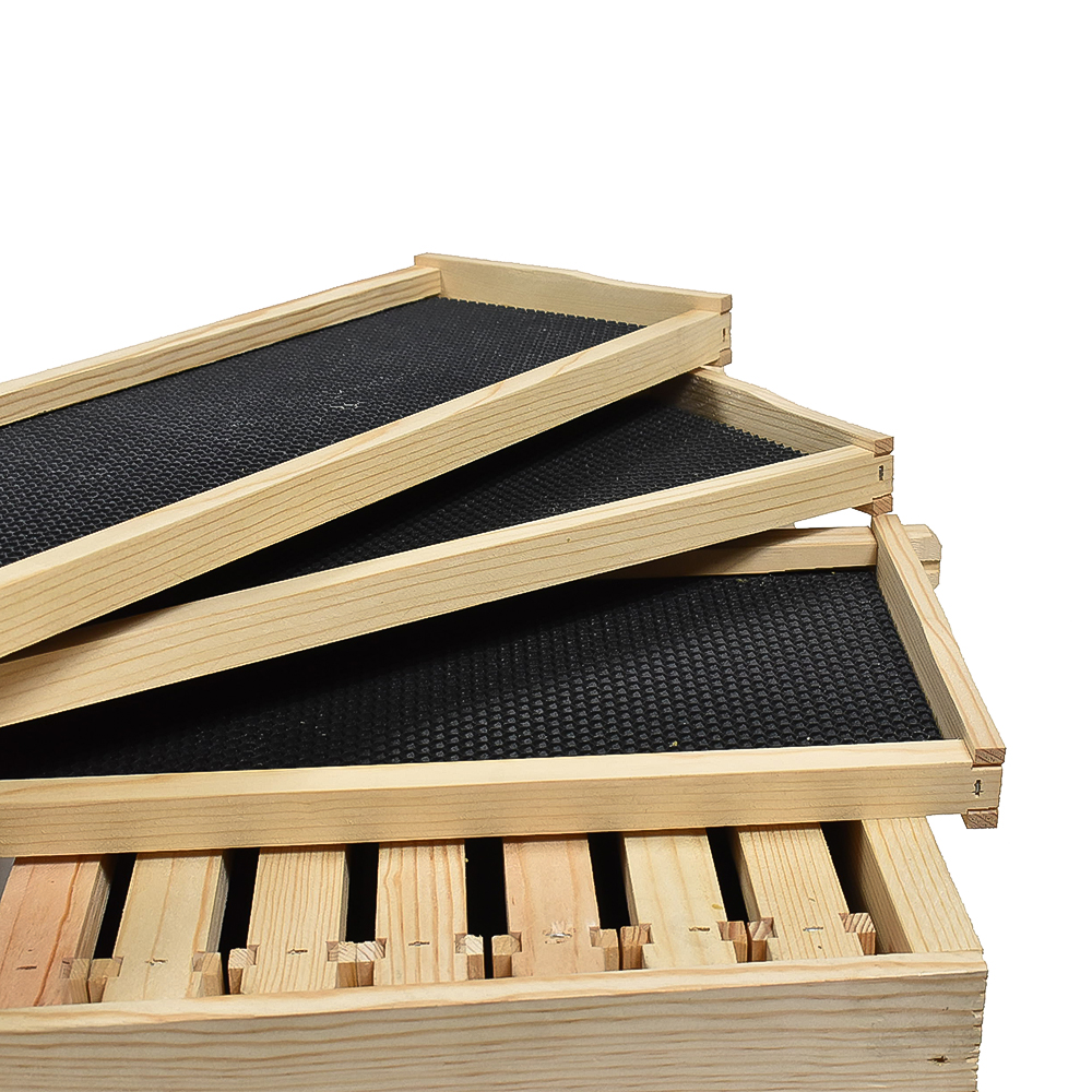  Beekeeping Complete 3 Tier Beehive Kit includes 2 Frame Electric Honey Extractor, Frames, Foundations, 2Brood Box, 1Super Box, Spacer & Entrance Reducer 