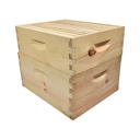  Beekeeping Double Deep Beehive Kit includes 2 Frame Manual Honey Extractor, Frames, Foundations, Spacer, Brood Box & Super Box 