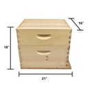  Beekeeping Double Deep Beehive Kit includes 2 Frame Manual Honey Extractor, Frames, Foundations, Spacer, Brood Box & Super Box 