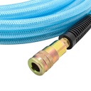 1/4" 25 ft light blue PU hose Kit with 1/4" Steel coupler and plug - W02
