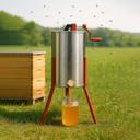 2 Frame Beekeeping 304 Stainless Steel Drum Honey Extractor With Stand - Manual
