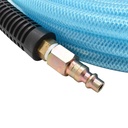 1/4" 25 ft light blue PU hose Kit with 1/4" Steel coupler and plug - W03