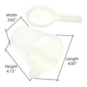 Beekeeping Entrance Feeder 3-1/4" OD 4" Deep Round Plastic 