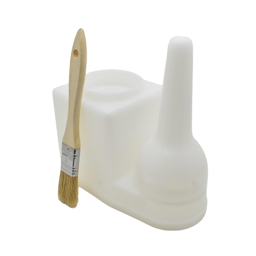 Glue container w/brush