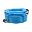 1/4" 50 ft light blue PU hose Kit with 1/4" Steel coupler and plug - W02
