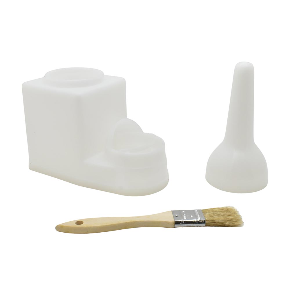 Glue container w/brush