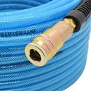1/4" 100 ft light blue PU hose Kit with 1/4" Steel coupler and plug - W03