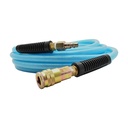 3/8" 25 ft light blue PU hose Kit with 1/4" Steel coupler and plug - W02
