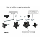 149 Piece Jig & T-Track Hardware Kit Size: 1/4"-20 TPI