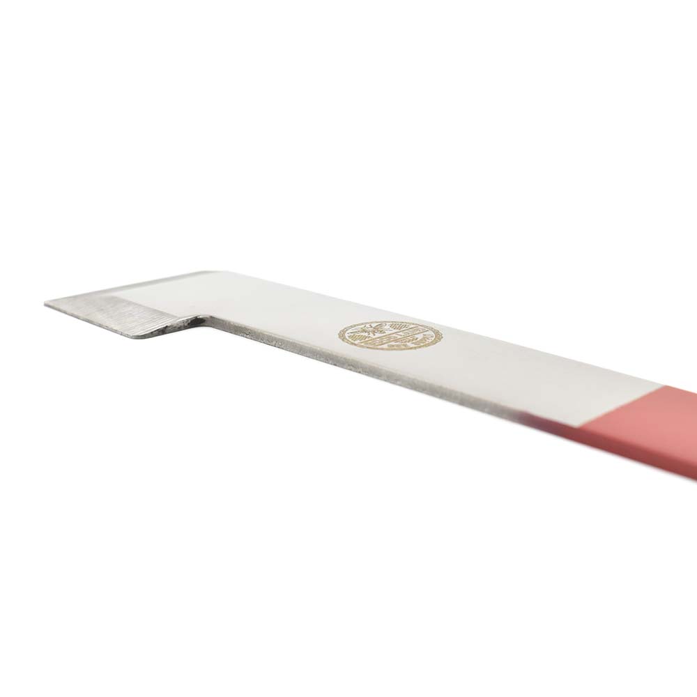 10" Stainless Steel Standard Beehive Frame Lifter and Scraper J Hook Tool - Red Handle