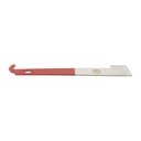 10" Stainless Steel Standard Beehive Frame Lifter and Scraper J Hook Tool - Red Handle