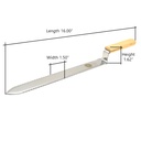 Beekeeping Honey Comb Uncapping Knife Serrated 16" OAL, 11" x 1-3/8" Blade