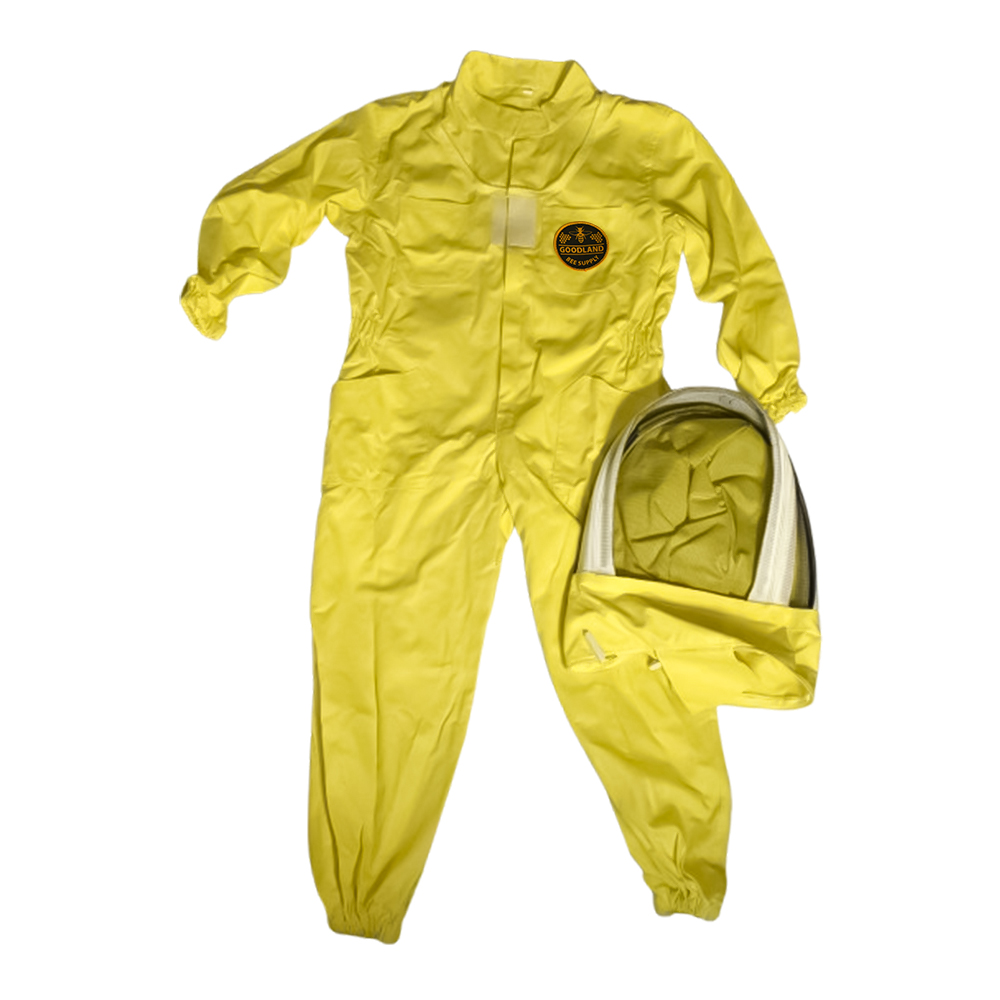 Kids Honey Bee Full Suit, Yellow Cotton, Space Hat - 120