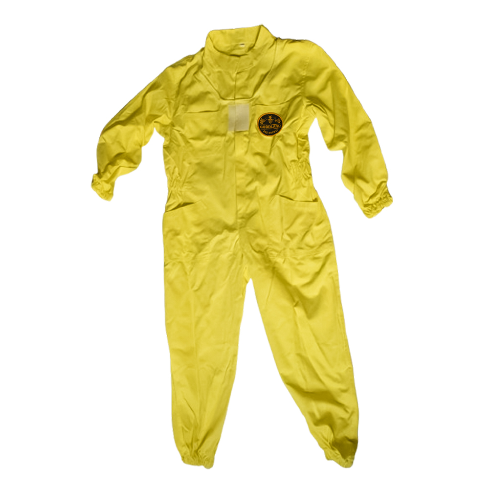 Kids Honey Bee Full Suit, Yellow Cotton, Space Hat - 110