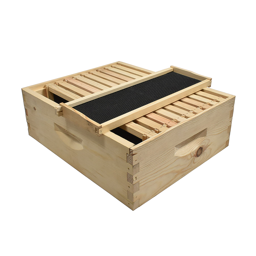 Beekeeping Beehive  Super Kit includes Frames, Foundations, Plastic Queen Excluder and  Spacer