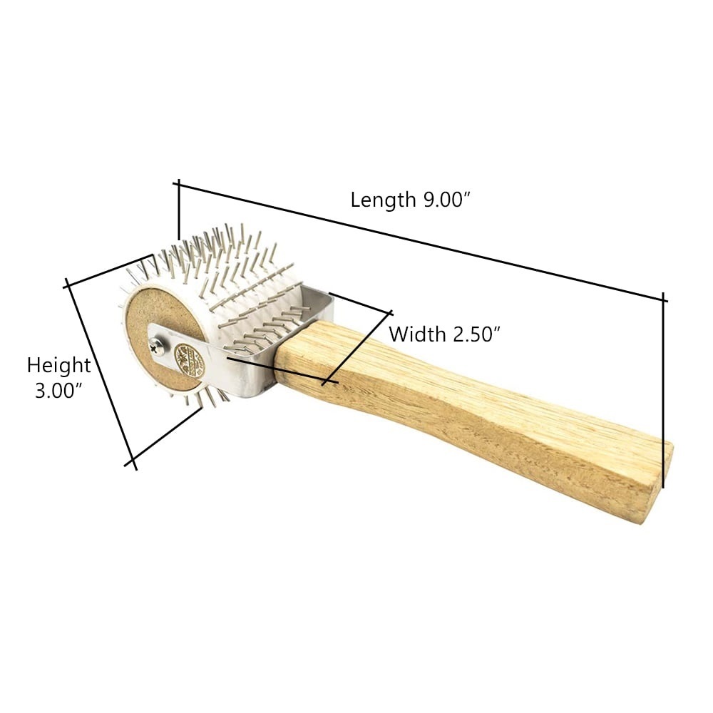 Beekeeping Honey Comb Decapping Roller Dia 2-3/4", Width 2-1/2", OAL 9" 