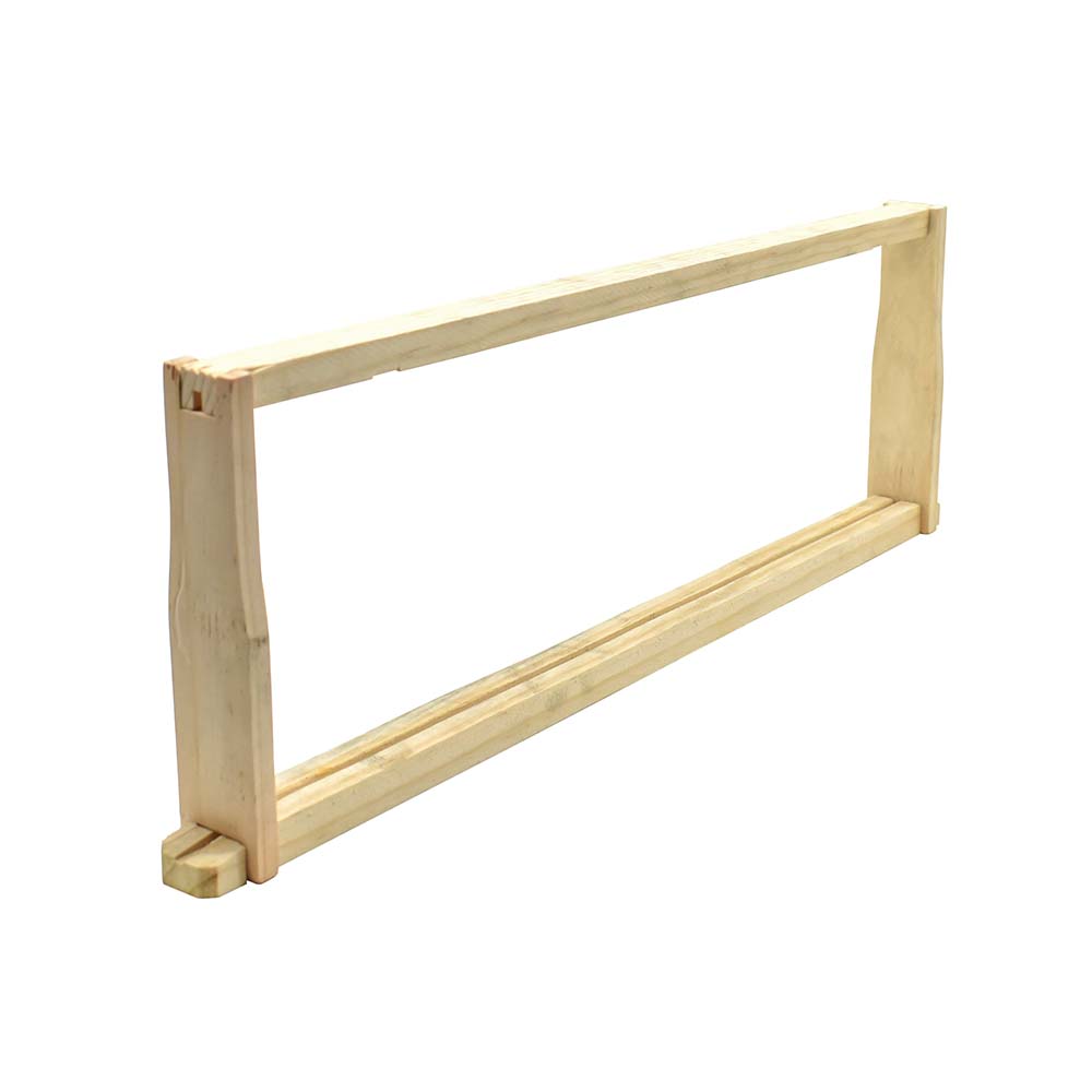 Beekeeping Beehive Body Super Foundation Deep Wood Frame with Plastic Wax Foundation Sheet (Small)