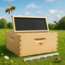  Beekeeping Beehive Super Kit includes Frames, Foundations, Metal Queen Excluder and Spacer (GLHSBOX) 