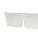 Beekeeping Portable Rectangle Plastic Feeder - 17-1/2" x 3" x 4" Height  -Large