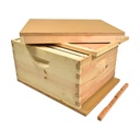  Beekeeping Single Deep Beehive Kit includes Frames, Foundations, Brood Box,  Spacer, Entrance Reducer, Inner Cover, Top and Bottom 
GL1STACK 