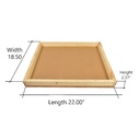 Beekeeping Beehive Solid Telescoping Top Wooden Bar/Lid