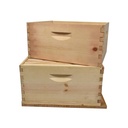  Beekeeping Double Deep Beehive Kit includes Frames, Foundations, Brood Box, Spacer, Entrance Reducer, Inner Cover, Top and Bottom  (GL2STACK)