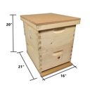  Beekeeping Double Deep Beehive Kit includes Frames, Foundations, Brood Box, Spacer, Entrance Reducer, Inner Cover, Top and Bottom  (GL2STACK)