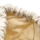 Sheep Skin Beekeeping Protective Gloves with Canvas Sleeves - Small
