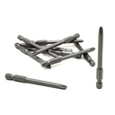 10 Display Pack - 2# Phillips Head Power Screwdriver Bits - 3 Inch Long - 5mm Dia
