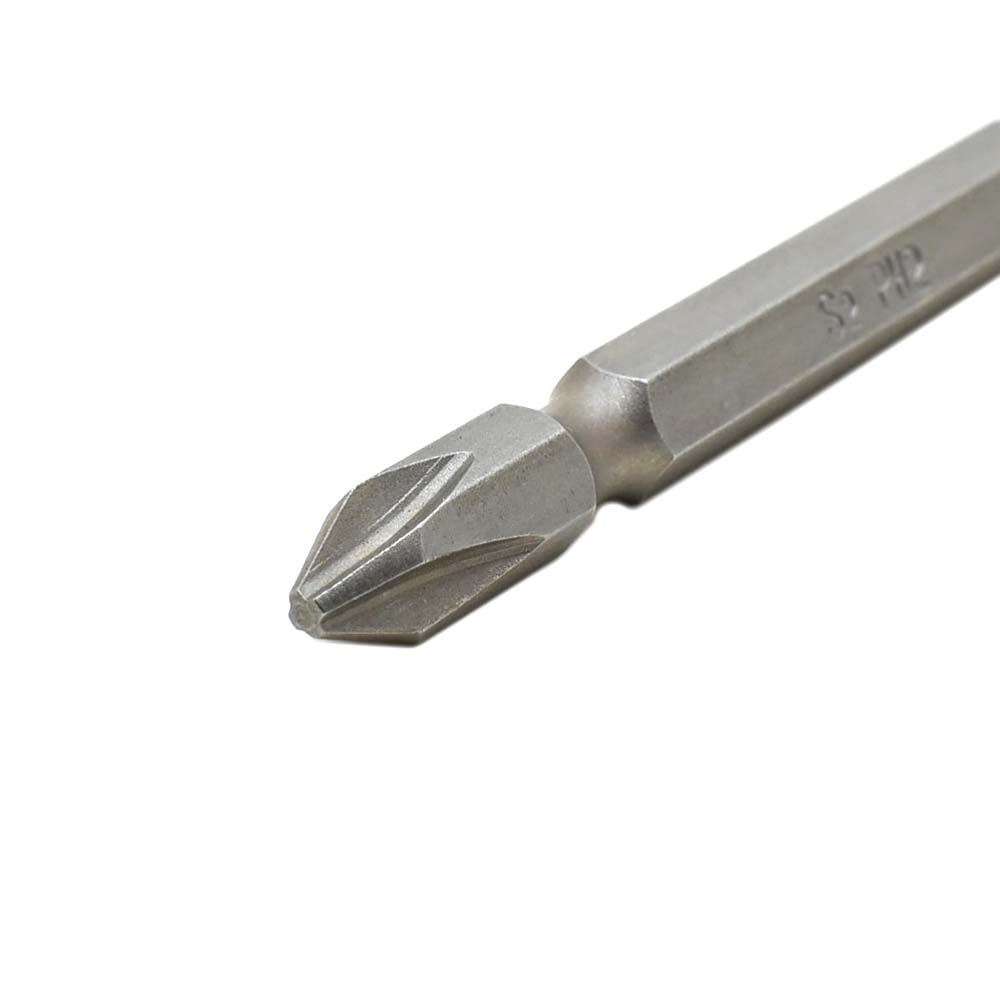 10 Display Pack - 2# Phillips Double End Screwdriver Bits - 3" Long