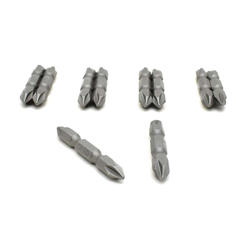 10 Display Pack - 1# Phillips Double End Screwdriver Bits - 2" Long