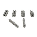10 Display Pack - 1# Phillips Double End Screwdriver Bits - 2" Long