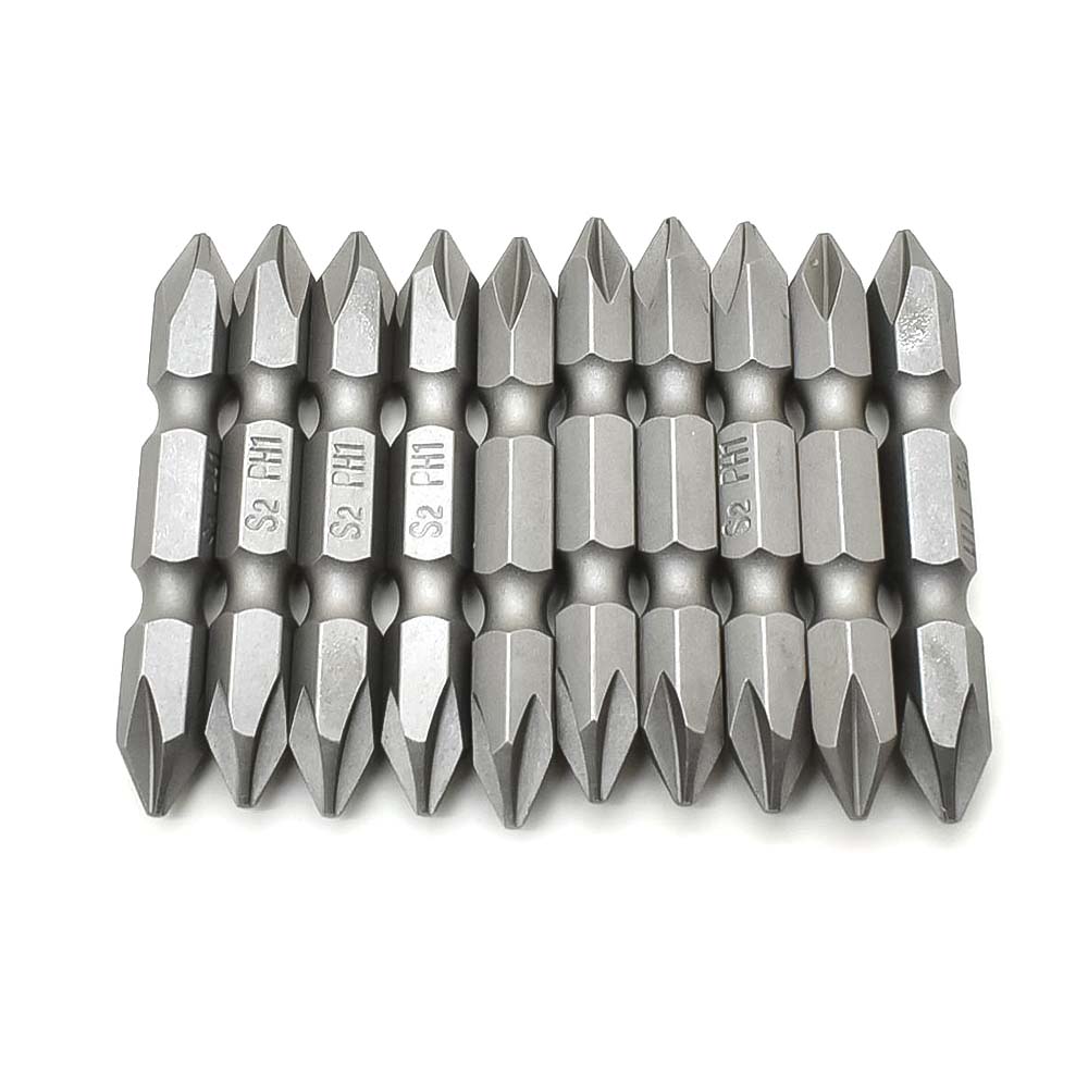 10 Display Pack - 1# Phillips Double End Screwdriver Bits - 2" Long