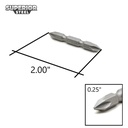 10 Display Pack - 1# Phillips Double End Screwdriver Bits - 2" Long