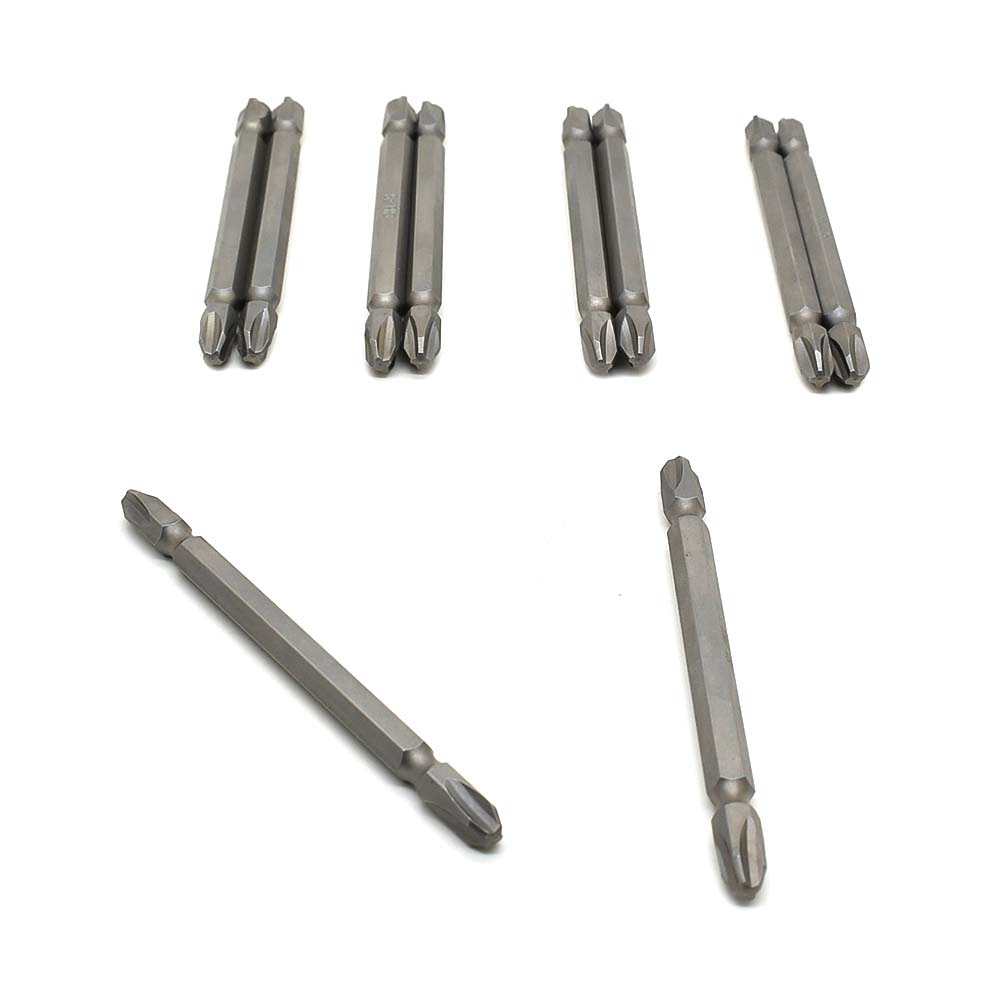10 Display Pack - 3# Phillips Double End Screwdriver Bits - 4" Long