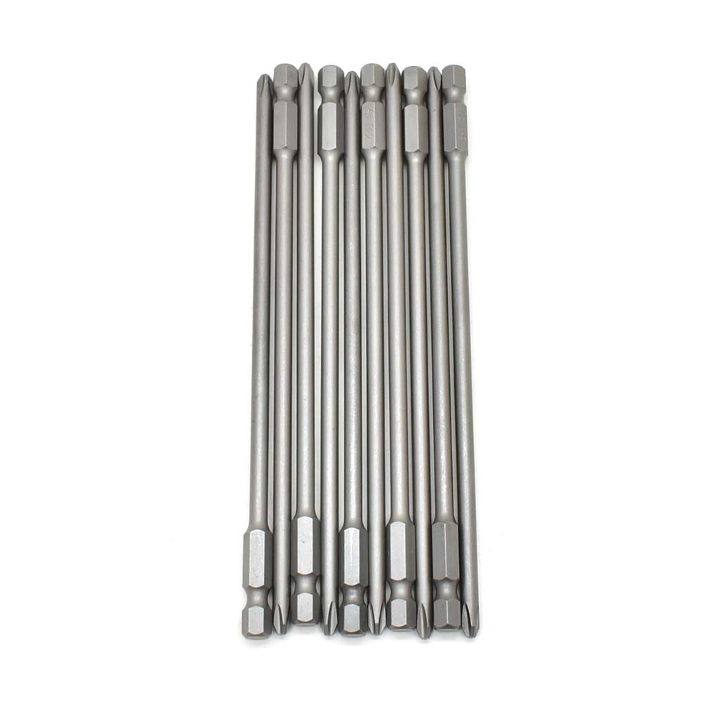 25 Bulk - 2# Phillips Head Power Screwdriver Bits - 6 Inch Long - 4.5mm Dia