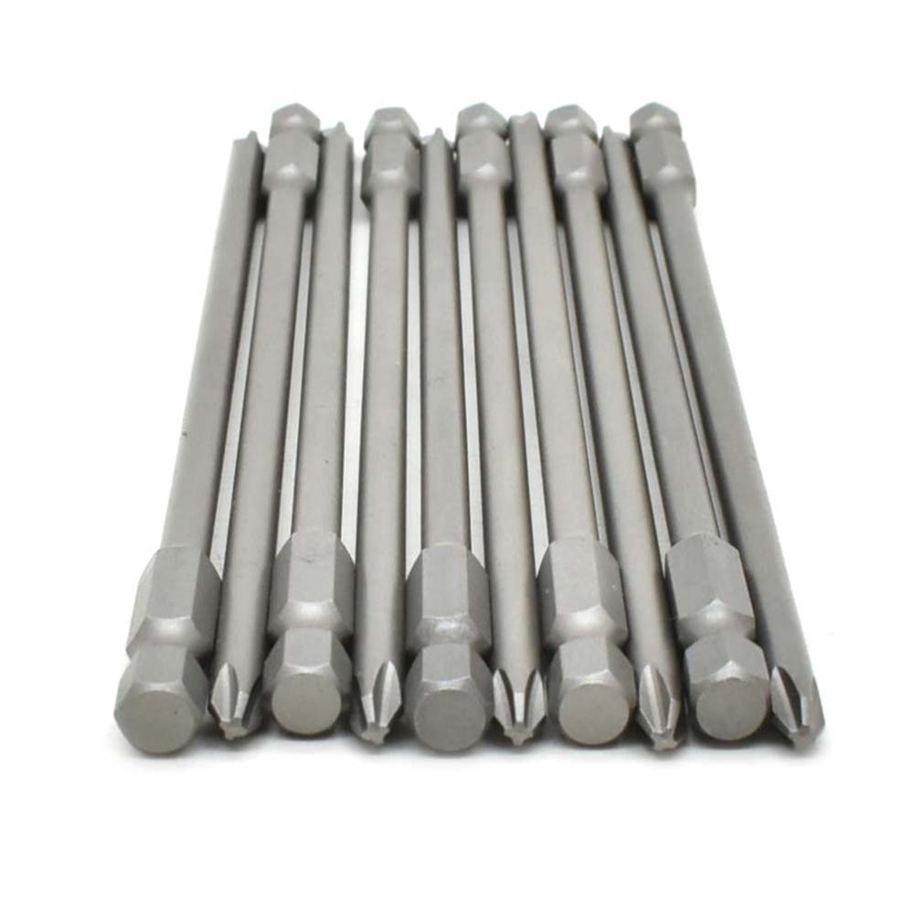 25 Bulk - 2# Phillips Head Power Screwdriver Bits - 6 Inch Long - 4.5mm Dia