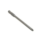 10 Display Pack - 2# Phillips Head Power Screwdriver Bits - 4 Inch Long - 4.5mm Dia