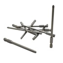 10 Display Pack - 2# Phillips Head Power Screwdriver Bits - 4 Inch Long - 4.5mm Dia